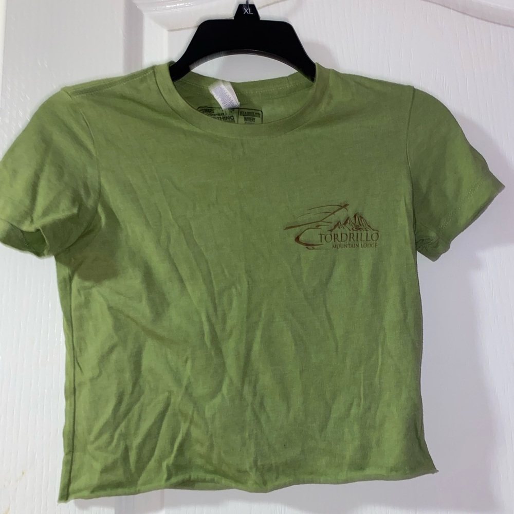 Green Alaska crop top